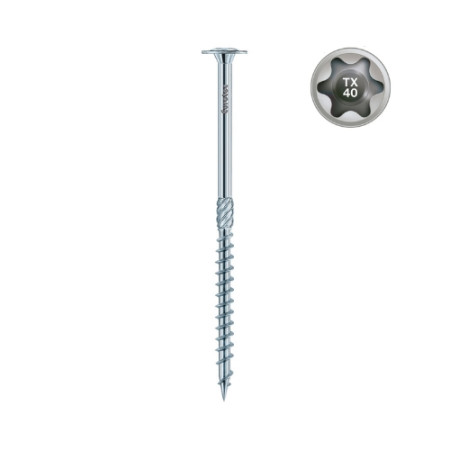 Eurotec Paneltwistec AG blau verzinkt - Tellerkopf - einheitlicher TX40 Antrieb  - Ø 6mm